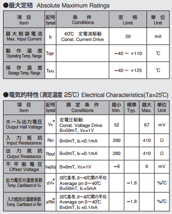 AKM旭化成HS-0111霍爾元件